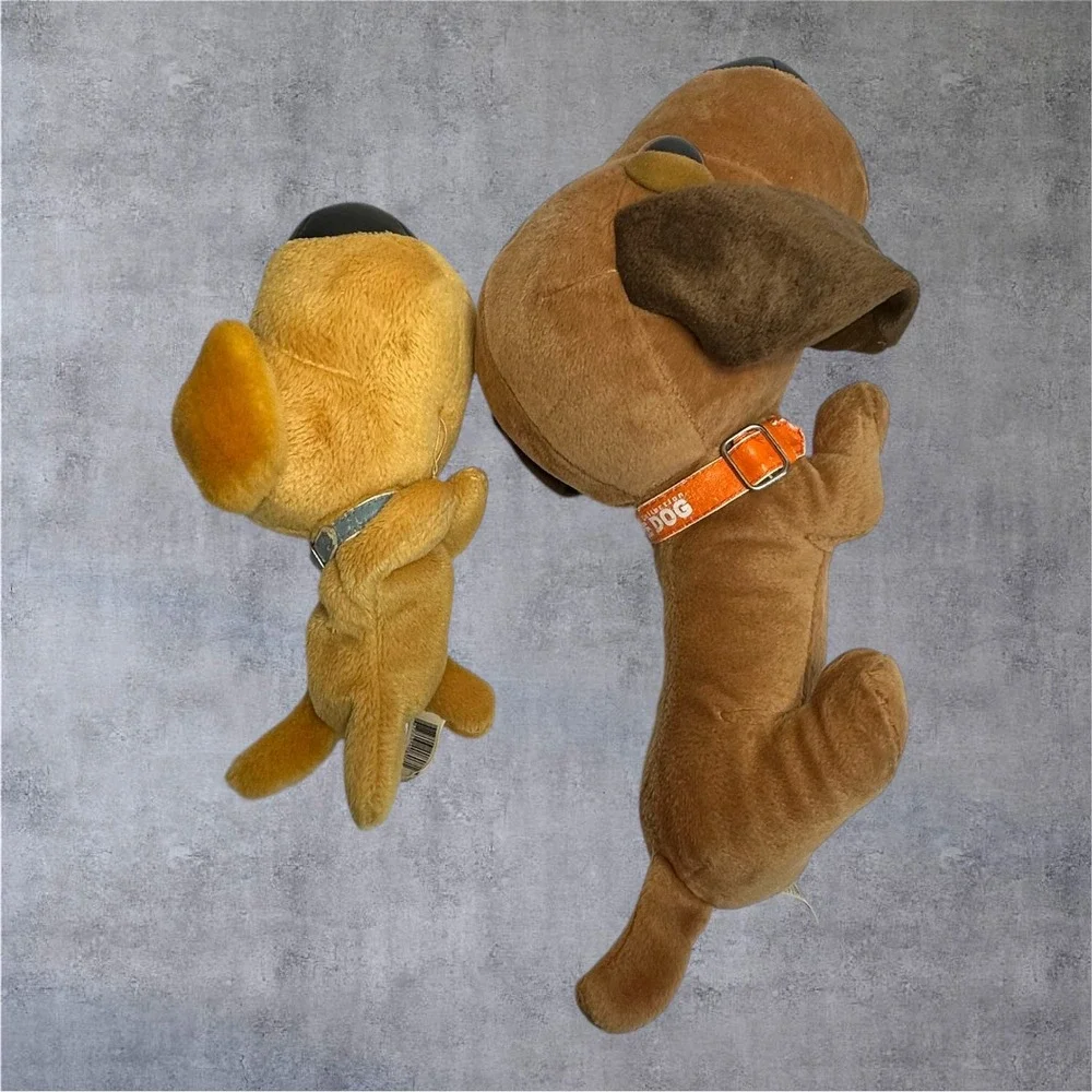 Artlist Collection THE DOG Plush Lot‎ 2 Tan Brown 2002 Play Along